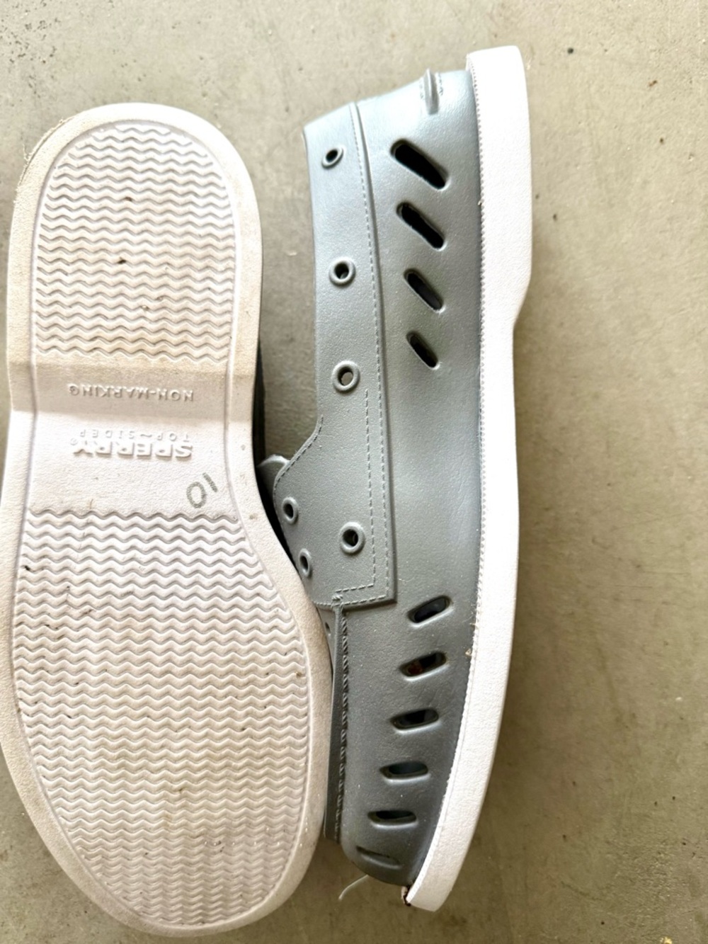 Sperry Float Boat shoe in Gray size 10M - Picture 3 of 6